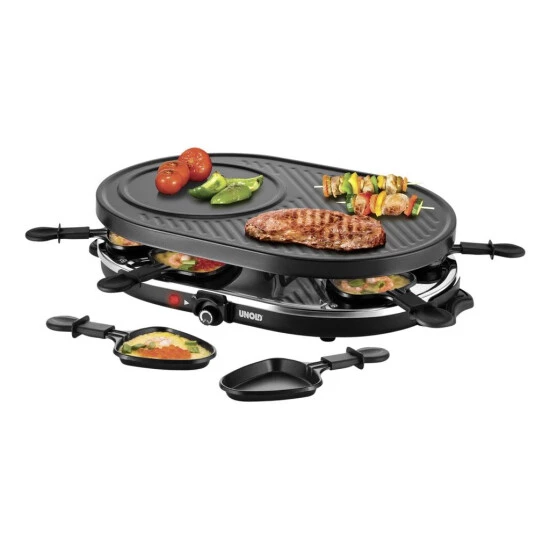 Aktion 🎁 UNOLD Raclette Gourmet 48795 Antihaftbeschichtet Für Bis Zu 8 Personen 😉 3 Aktion 🎁 UNOLD Raclette Gourmet 48795 Antihaftbeschichtet Für Bis Zu 8 Personen 😉