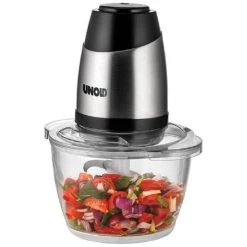 Neu 😉 Unold 78515 Blitzhacker Multi Edelstahl-Schwarz, Zerkleinerer, 350 W, Hacken ❤️