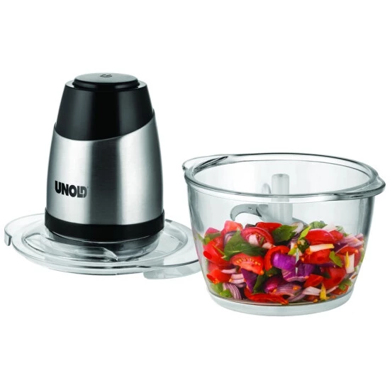 Neu 😉 Unold 78515 Blitzhacker Multi Edelstahl-Schwarz, Zerkleinerer, 350 W, Hacken ❤️ 4 Neu 😉 Unold 78515 Blitzhacker Multi Edelstahl-Schwarz, Zerkleinerer, 350 W, Hacken ❤️ – Bild 2