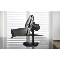 Bestes Angebot 🎉 Tischventilator UNOLD 86817 Silverline Schwarz 25cmØ Drehend Und Neigbar 25W 🌟 -Unold Verkäufe unnamed file 1471