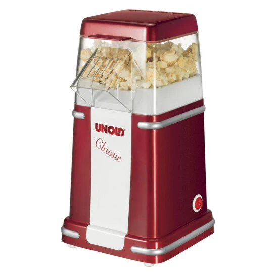 Aktion 🔔 Popcornmaker UNOLD 48525 Classic RotMetallic Silber Benötigt Kein Öl 😀 3 Aktion 🔔 Popcornmaker UNOLD 48525 Classic RotMetallic Silber Benötigt Kein Öl 😀