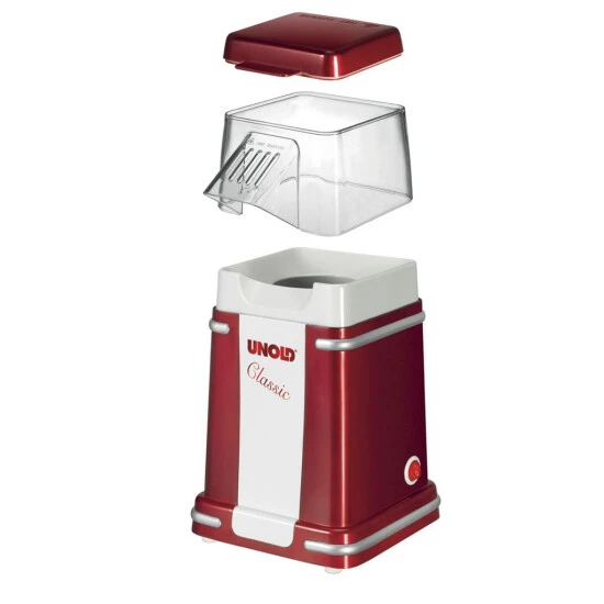 Aktion 🔔 Popcornmaker UNOLD 48525 Classic RotMetallic Silber Benötigt Kein Öl 😀 4 Aktion 🔔 Popcornmaker UNOLD 48525 Classic RotMetallic Silber Benötigt Kein Öl 😀 – Bild 2