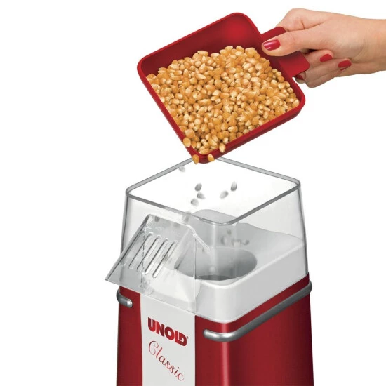 Aktion 🔔 Popcornmaker UNOLD 48525 Classic RotMetallic Silber Benötigt Kein Öl 😀 5 Aktion 🔔 Popcornmaker UNOLD 48525 Classic RotMetallic Silber Benötigt Kein Öl 😀 – Bild 3