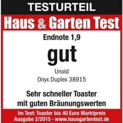Bestes Angebot ⭐ Unold 38915 Langschlitz-Toaster Onyx Duplex ⭐ -Unold Verkäufe unnamed file 372