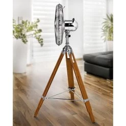 Besorgen 👍 Unold KOLONIAL Design-Standventilator Aus Kiefernholz (Chrom- & Holzoptik, 50 Watt, Dreifuß, 3 Stufen, Oszillation) 😉 -Unold Verkäufe unnamed file 407