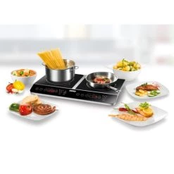 Am billigsten 🔥 Unold 58175 Doppel Kochplatten Edelstahl-Schwarz 👏 -Unold Verkäufe unnamed file 606